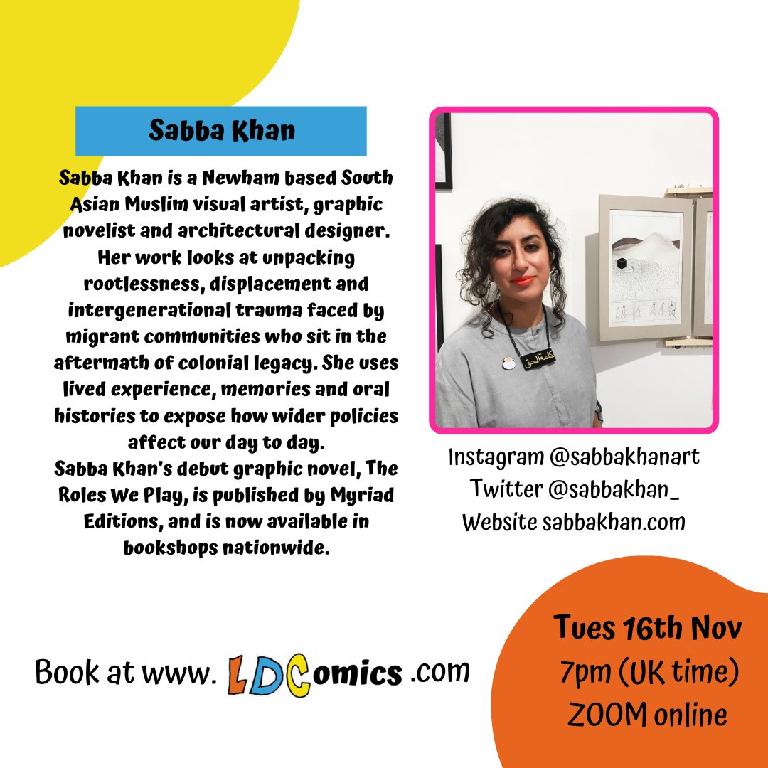 LDComics's tweet photo. Next up we're highlighting guest speaker Sabba Khan who will be joining us on Tuesday 16th of November! Book in here https://t.co/8eq6GVGGLZ
#ldcomics #ldc #comics #comicsmeetup #drawing #artist https://t.co/yDywDgVQjs