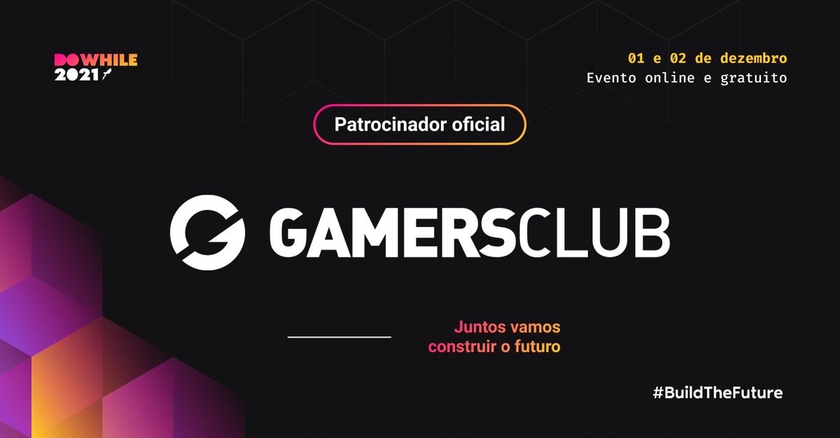 rocketseat's tweet photo. Let's #BuildTheFuture! 🚀

A Gamers Club é patrocinadora oficial do #DoWhile2021, nosso evento que busca construir o futuro através da programação. 

Ainda não fez sua inscrição? O link tá aqui → https://t.co/WvRn6vszZV 💜 https://t.co/C6B0fzucnS