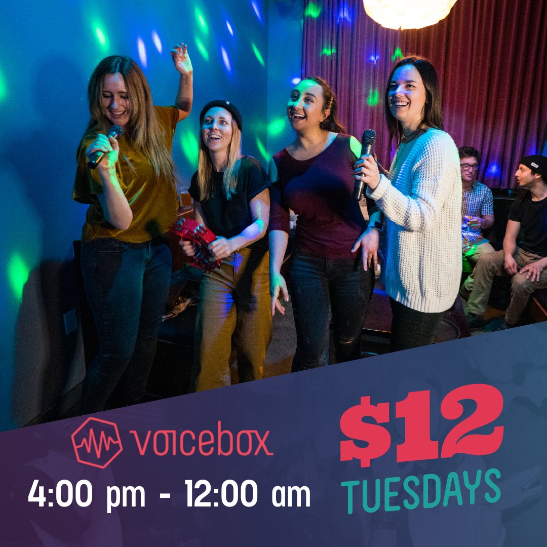 Tired on Tuesday? Did "falling back" an hour mess with your mind? Turn the beat around and join us for #$12Tuesdays! Chill in one of our #privatesuites and start your week on a high note. #karaoke #entertainment #whattodo #Denver #Portland #Ftworth #Boise
