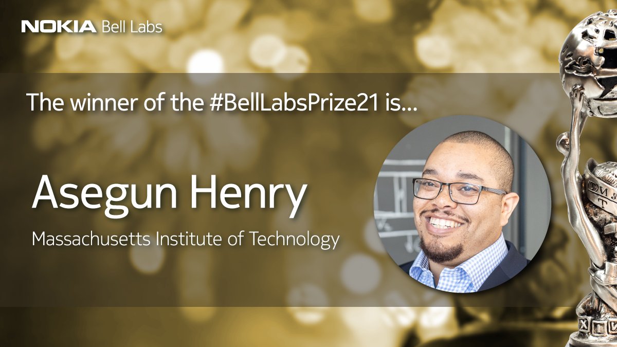 BellLabs's tweet photo. BREAKING: The winner of the #BellLabsPrize21 is... Asegun Henry of @MIT! 🏆🥇

His proposal is a low-cost energy storage technology that aims to decarbonize the #energy grid &amp; potentially reduce #emissions by 40%. 🌎

Congratulations to the winners &amp; finalists.  
/1 https://t.co/uDn8JM5xo9