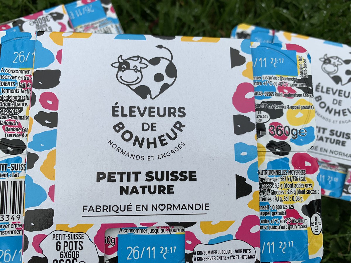 #initiative #Calvados L’OP des 3 Vallées (50Ml livrés à Danone) lance aujourd’hui sa marque Éleveurs de Bonheur avec un premier produit : un pack de 6 petits suisse nature. Contrat de partenariat avec #Danone qui les fabrique sur son site du Molay Littry et Système U. L’OP livre