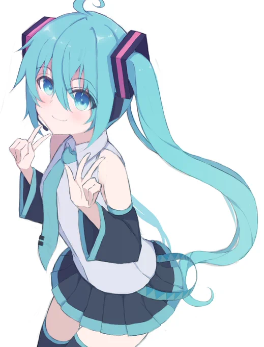 久しぶりに初音ミクを描きました 