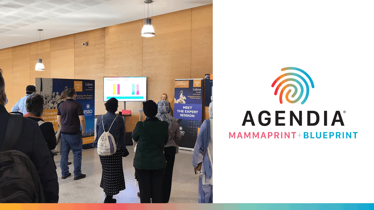 Agendia's tweet photo. Thank you to Dr. Isabel T. Rubio for presenting our Meet-The-Expert session titled: "Evolving Utilization of #MammaPrint and #BluePrint to inform surgical planning." If you are attending #ESSO40, please visit us at booth #5! #breastcancer #surgeryplanning #agendia https://t.co/P9eZwohD6Y