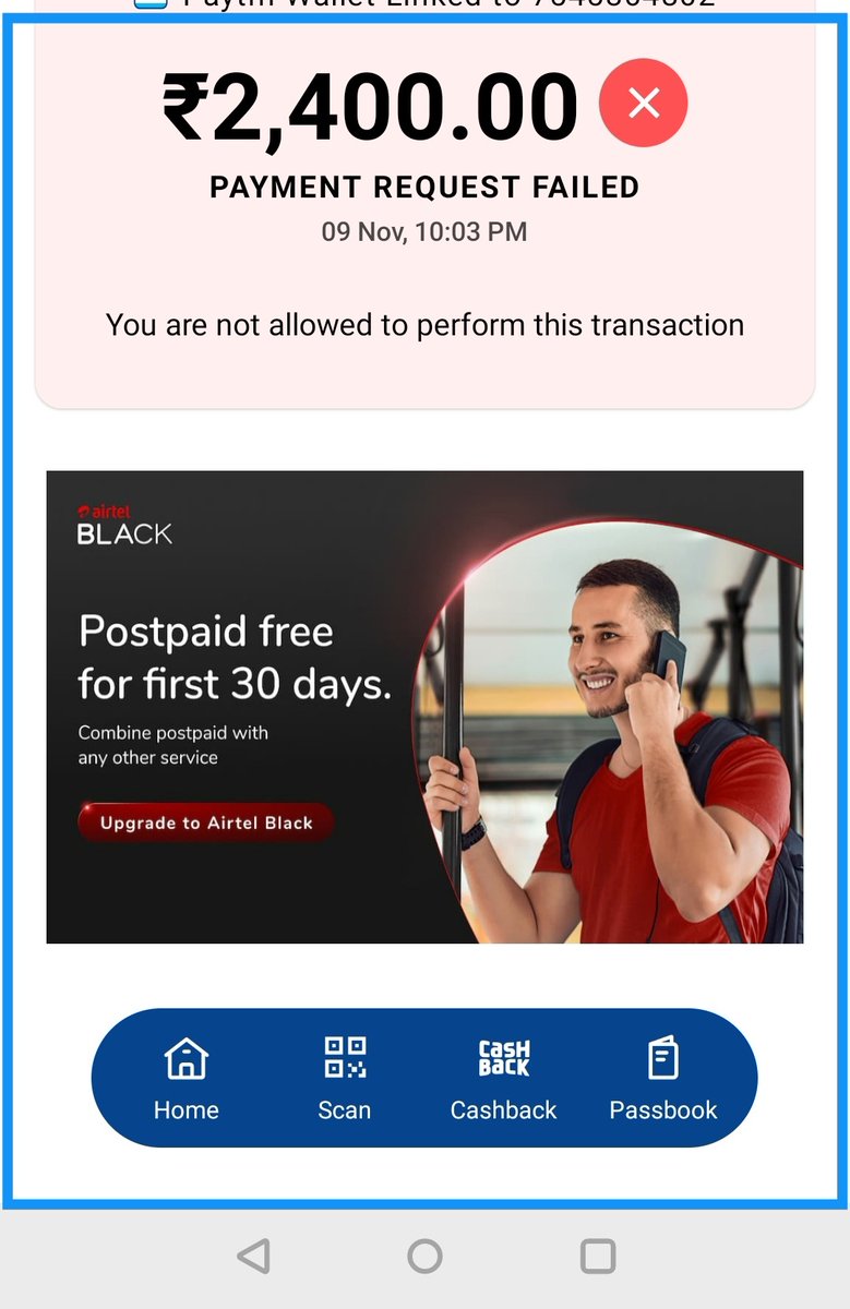 tricks_gadget's tweet photo. @Paytm I am unable to do payment through paytm app using Wallet. Please help https://t.co/QfcVFtDBGa