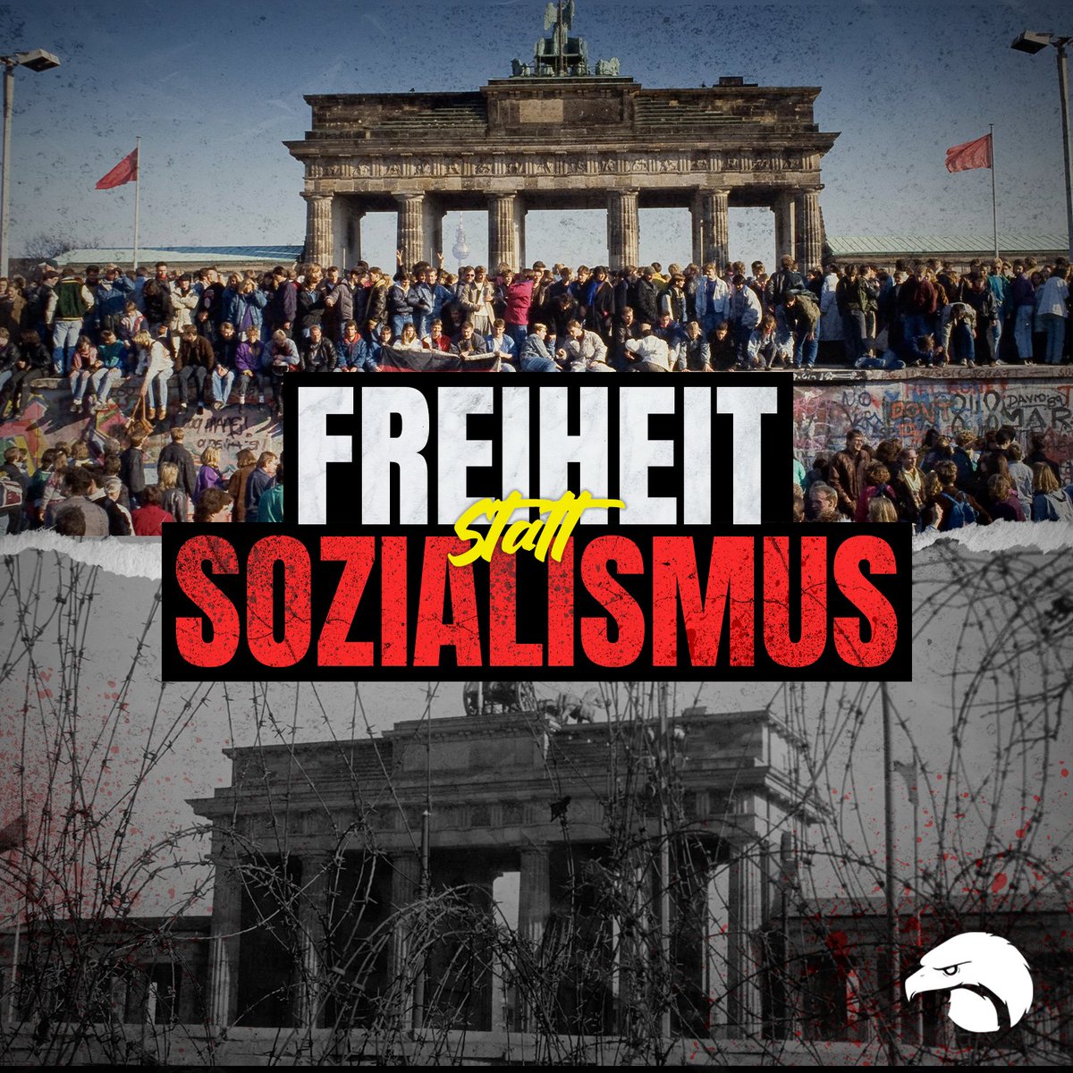 Der #Mauerfall am 9. November 1989 war ein Sieg der Freiheit über die Tyranei des Sozialismus. Es lebe die Freiheit - nie wieder Sozialismus!