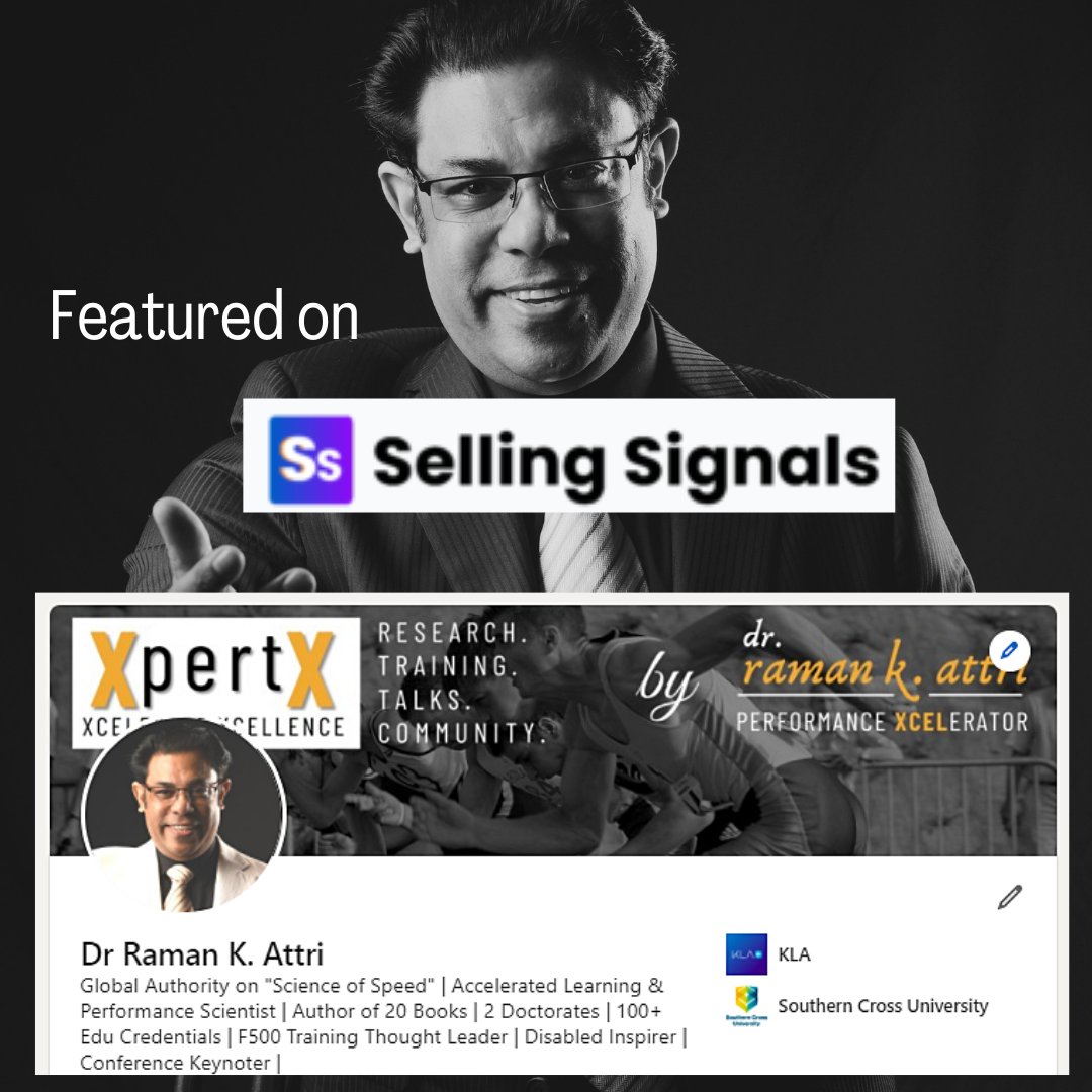 Dr. Raman K. Attri | GetThereFaster™ tweet media