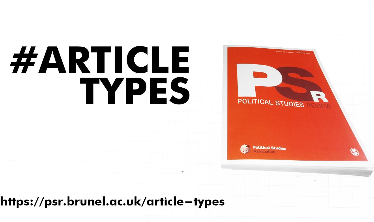 PolStudiesRev's tweet photo. #Research articles, early results, null hypotheses, symposia, and new ideas, review articles, and book reviews.
✅Learn about PSR article types (and some useful examples): https://t.co/y9LasRKQ3y
@PolStudiesAssoc @SAGECQPolitics
#TeamPreciseNulls #NullEffectsMatter https://t.co/IXCHyLpzhI