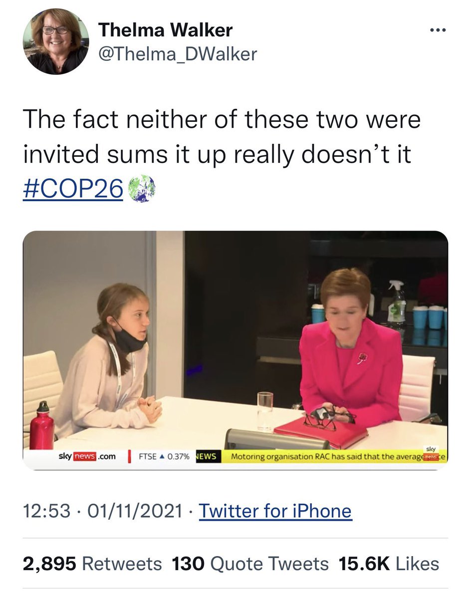dominiqus's tweet photo. This thread says it all about #COP26 - including the flat learning curve on race and inclusivity as Ugandan activist Vanessa Nash is once again cropped out of photos to center eager white intentions in the climate conversation. https://t.co/UvmFPHQUqk