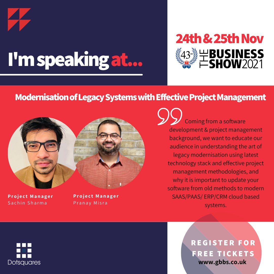 dotsquares's tweet photo. JOIN US FOR OUR MASTERCLASS @TheBusinessShow!

We look into the usage of modern software and project management tactics to best help scale your business in the most effective way.

REGISTER YOUR INTEREST -  https://t.co/O5ERcxE0cF 

#TBS21 #TheBusinessShowUK #SoftwareDevelopment https://t.co/dDVRwf9gXE