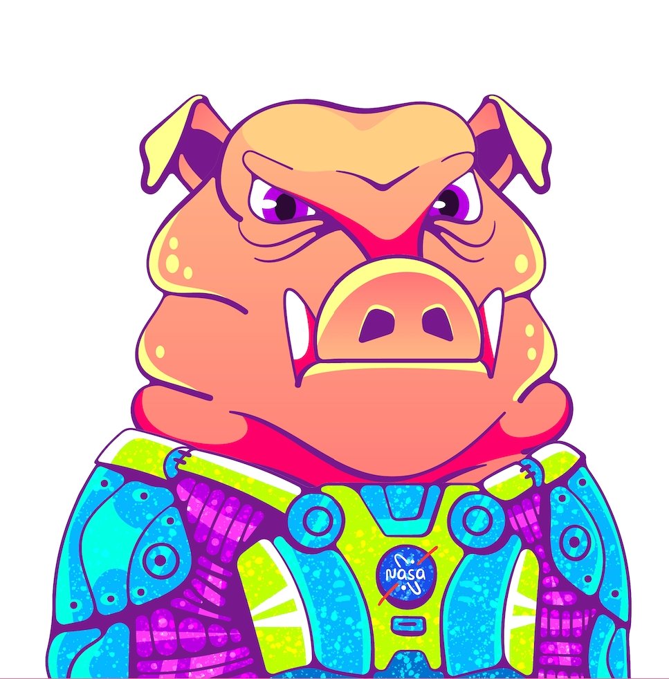 Gen1 space suits were made for CBQ expecially. And to look epic for sure!
#PiggyCrewNFT #NFTCommunity