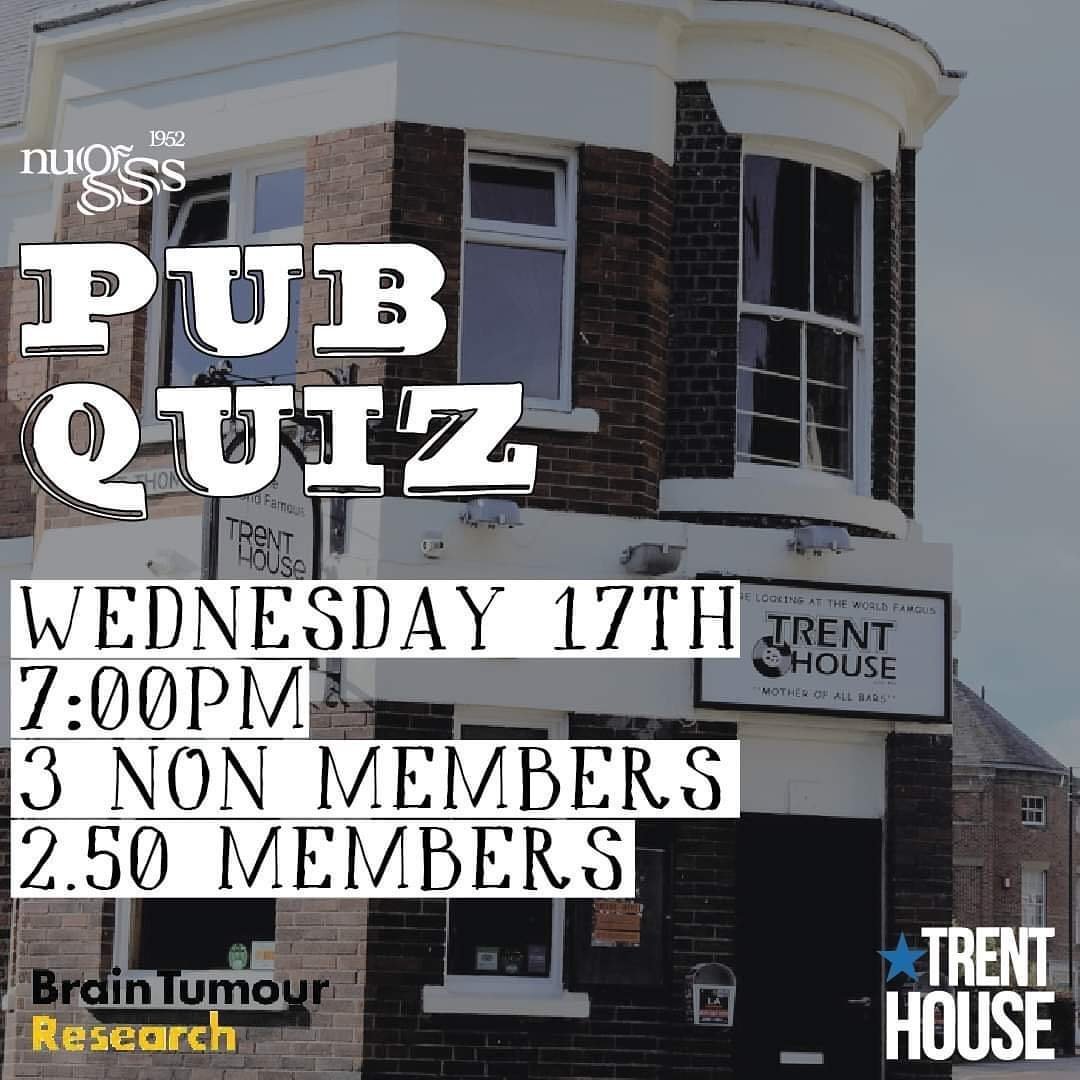 Next week, NUGSS will be hosting our first in person pub quiz of the year!
Join us at the Trent House on Wednesday 17th November.

Tickets are £3 for non members and £2.50 for members. Tickets and donations at:  nusu.co.uk/getinvolved/so…