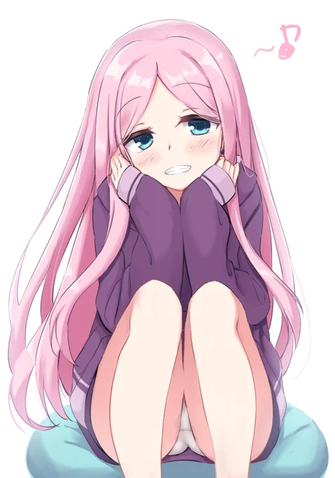 「んふふ……どこ見てんの～?このエロガキ～♪」 