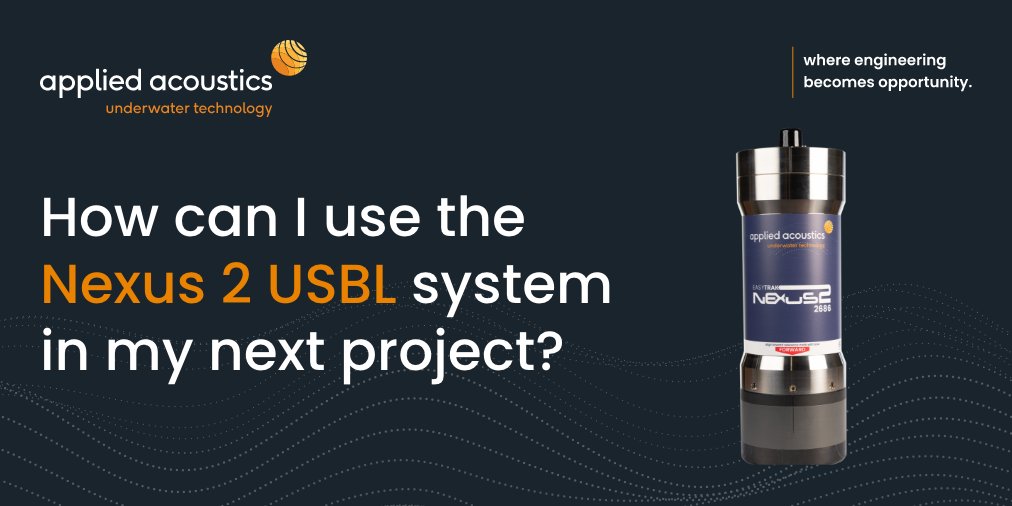 aaetechnologies's tweet photo. The Nexus 2 is the second release of our popular #USBL system. Our customers enjoy using the Nexus 2 for its ease of use and the results that they achieve.
https://t.co/yVbCxKjh3d
#UnderwaterTracking #SubseaPositioning #appliedacoustics #SubseaNavigation #AcousticPositioning https://t.co/HtgOh3qrlJ