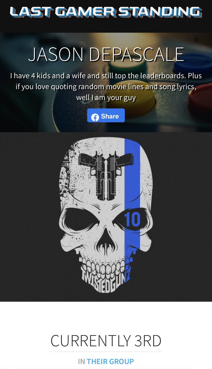 I can not express how much I would appreciate any and all votes. Besides the prize, this contest is connected to The Starlight Children’s Foundation provides seriously ill children with games, toys etc to help bring them happiness while being hospitalized laststanding.org/2021/jason-dep…