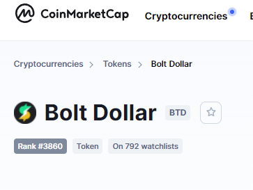 Thanks <a href="/CoinMarketCap/">CoinMarketCap</a> for the quick update using the SRD platform. 

Now like both tokens please everyone and get us trending 😄⚡️💪
#BSC