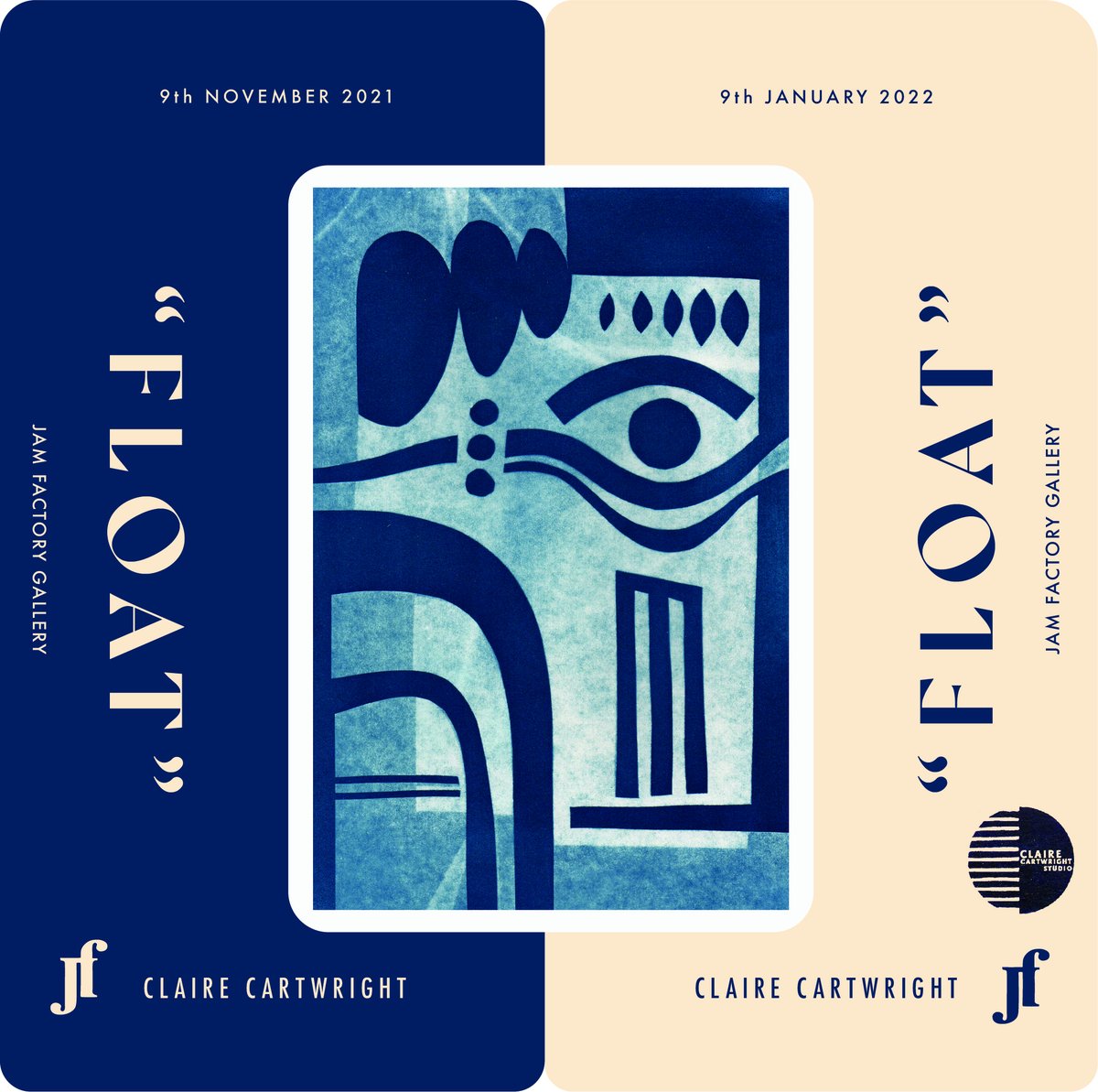 We have three new exhibitions up at the Jam Factory
Very pleased to announce Claire Cartwright's show ' FLOAT' on 9th November 2021 to January 2022