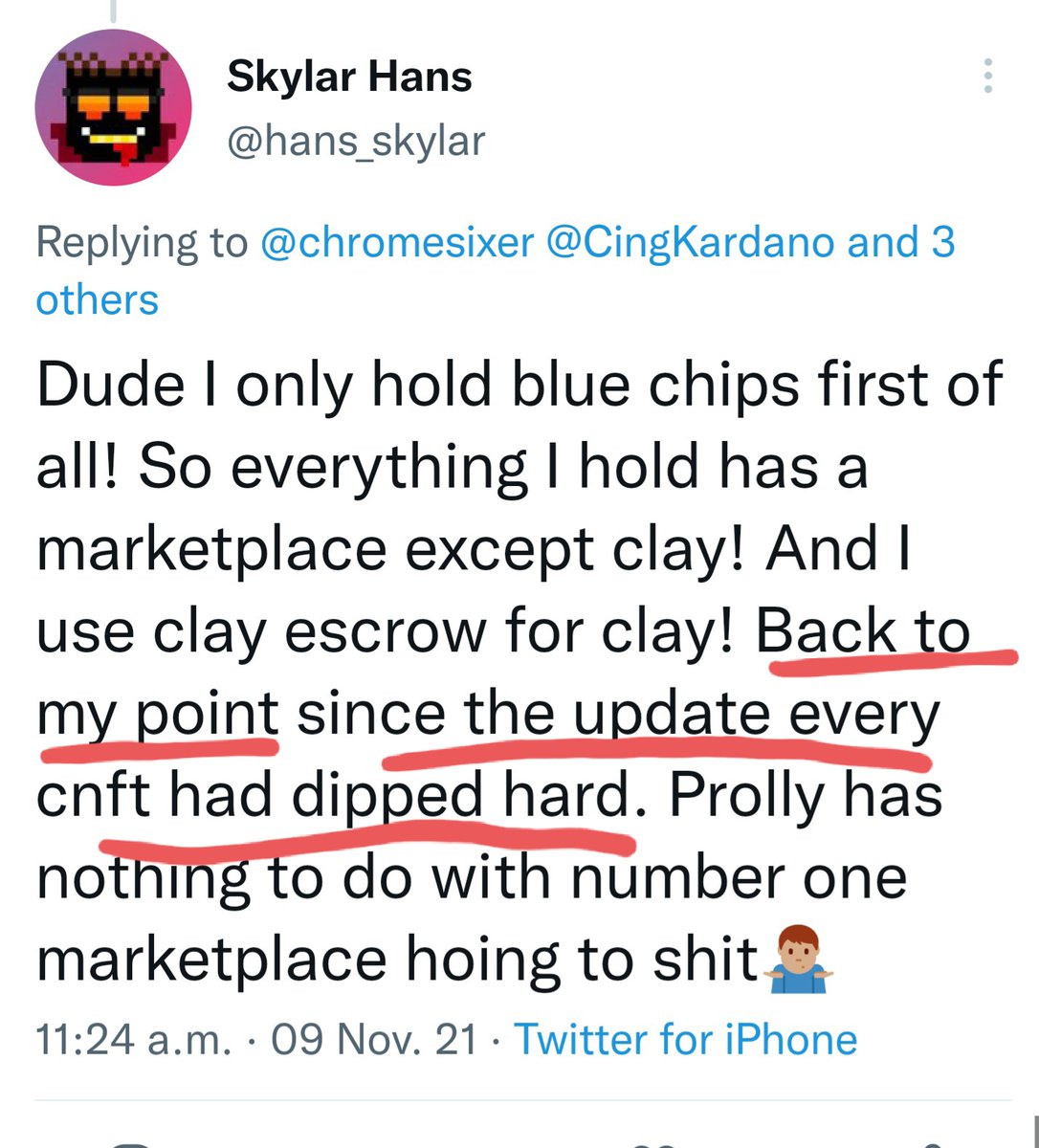 kevcaudle's tweet photo. @hans_skylar @CingKardano @chromesixer @StaleDev @spacebudzNFT @pxlzNFT So this wasn't your point then? https://t.co/H0Q3Hhdcb6