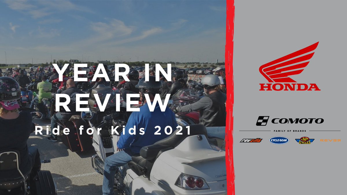WHAT A RIDE!🏍 In 2021, #RideForKids participants, volunteers, powersports industry leaders Amercan Honda and the Comoto Family of Brands, along with partners from across the country, went the extra mile to support children battling brain tumors⭐Raising $1.3 million!