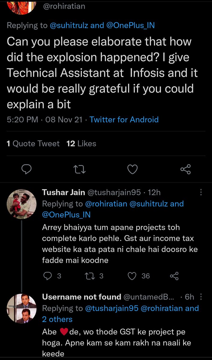 CasteistBaaman's tweet image. 😂 #OneplusBlast
