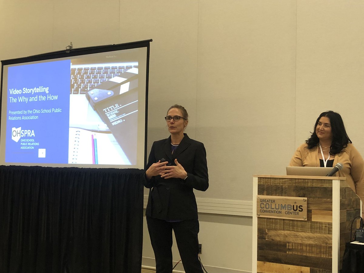 OHSPRA's tweet photo. Thank you to everyone who attended our session “Video Storytelling the How and the Why” at @OHschoolboards Capital Conference 

@Almowry @marybeddell @KetteringSchls @DelawareAreaCC @PlainLocal https://t.co/wj7FGTLzjE