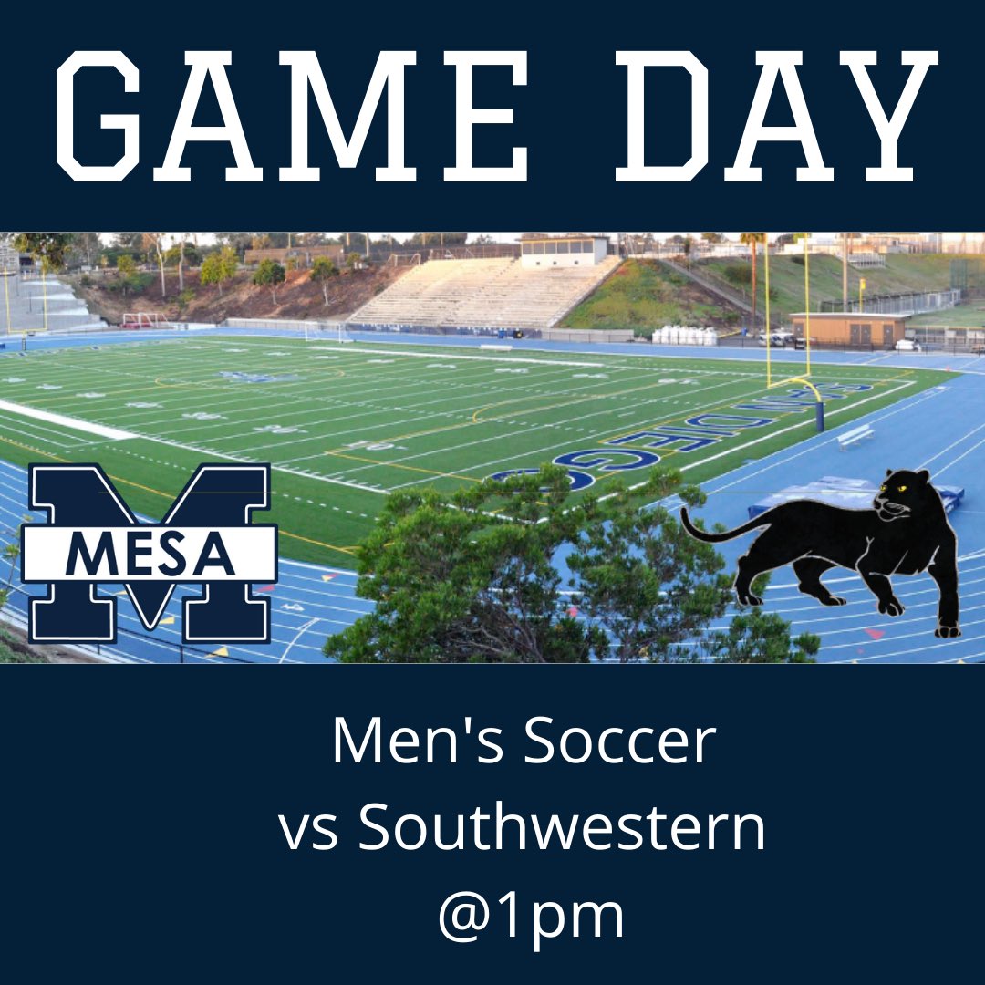 sdmesaathletics's tweet image. Game day!!💙💛⚽️

-Men’s Soccer faces @swcjags at home today at 1pm 

-Women’s Soccer faces @swcjags at home today at 7pm 

#PCAC #GoOlympians #SDMesaCollege 

@sdmesacollege @DrRyanShumaker @PcacSports