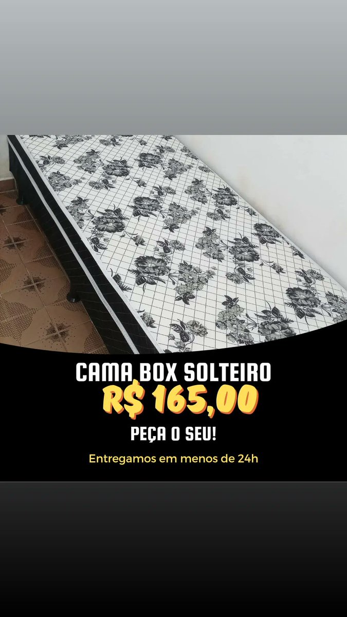 vendasonline02's tweet photo. ENTREGAMOS HOJEEEEE!!
CAMA BOX SOLTEIRO!!

Parcelamos em até 12x
Produtos com Garantia
Aceitamos PIX
Pagamento somente na entrega

WHATSAPP: 21970981003 https://t.co/R2TJmj4duN