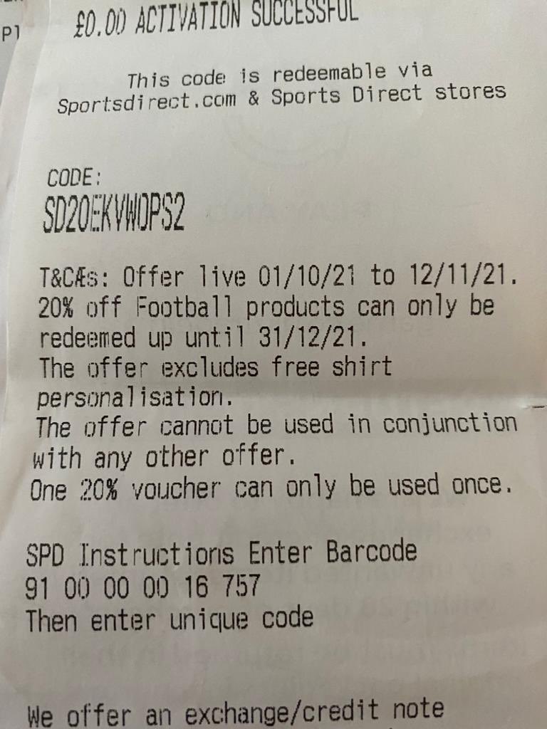 kdfragle's tweet photo. @SportsDirectUK Thanks https://t.co/RDUrwxkash