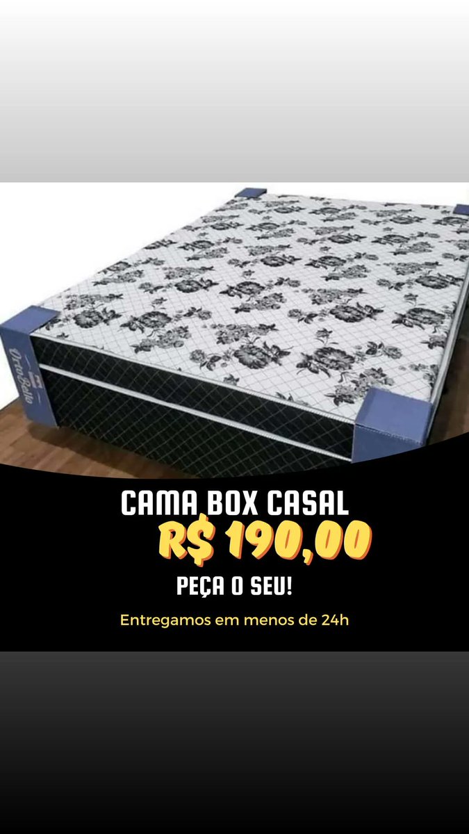 vendasonline02's tweet photo. ENTREGAMOS HOJEEEEE!!
CAMA BOX CASAL!!

Parcelamos em até 12x
Produtos com Garantia
Aceitamos PIX
Pagamento somente na entrega

WHATSAPP: 21970981003 https://t.co/8YcjS5ayXo