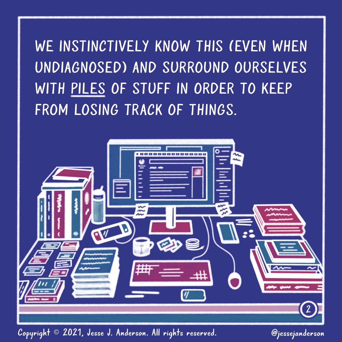 adhdjesse's tweet photo. “Out of Sight, Out of Mind”

Many ADHDers seem to experience a lack of object permanence—we lose track and completely forget about objects when we lose sight of them.

My comic for ADHD CosmicTakeover. https://t.co/RgUBJ7n9eh