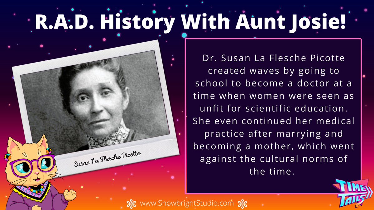 sbrightstudio's tweet photo. Dr. Susan La Flesche Picotte is considered to be the first Native American Licensed doctor. She fought for health reform for native peoples and to ensure just compensation for the sale of Omaha-owned lands. #RadHistory #womeninhistory https://t.co/Fu3bXZwdVs
