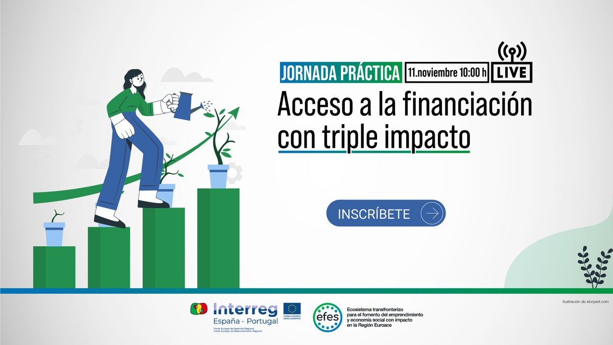💰La inversión también puede ser sostenible.
❗️No te pierdas la Jornada sobre financiación con impacto social, ambiental y económico con expertos de primer nivel: <a href="/ReticareSpain/">Reticare - Único científicamente probado</a> <a href="/BusinessInFact/">BusinessInFact</a> 
 
🗓️11 de noviembre a las 🕙10:00 h.
ℹ️📝: cutt.ly/4R6QONC7

<a href="/poctep/">Interreg España-Portugal</a> #EFES