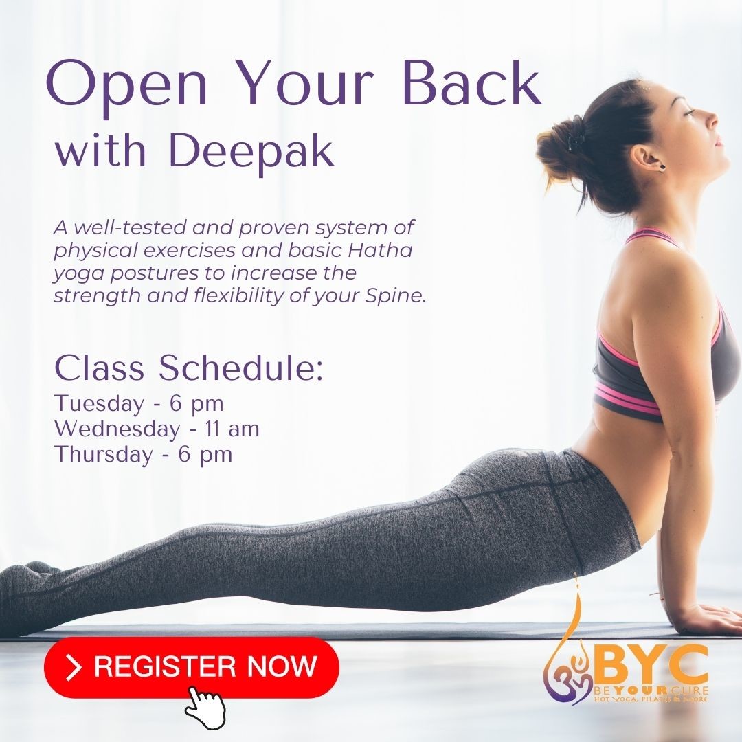 BYCYoga's tweet photo. This one-hour session of 60 backbends and basic spinal postures will give you tremendous strength and flexibility in your spine and is suitable for all levels of yoga practitioners. Register Now! https://t.co/YB0pt8yWU3

#WellnessLifestyle #BeYourCure#BYCYoga26 #SelfCare https://t.co/hVssbLF0z8