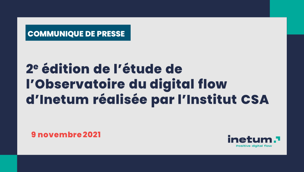 [#Presse] Inetum présente la synthèse des résultats de la 2e édition de l’étude de l’Observatoire du digital flow réalisée par l’<a href="/InstitutCSA/">Institut CSA</a>.

Lire le communiqué de presse 👉 inetum.com/fr/actualites/…

#Positivedigitalflow #CSA #Data #GreenIT