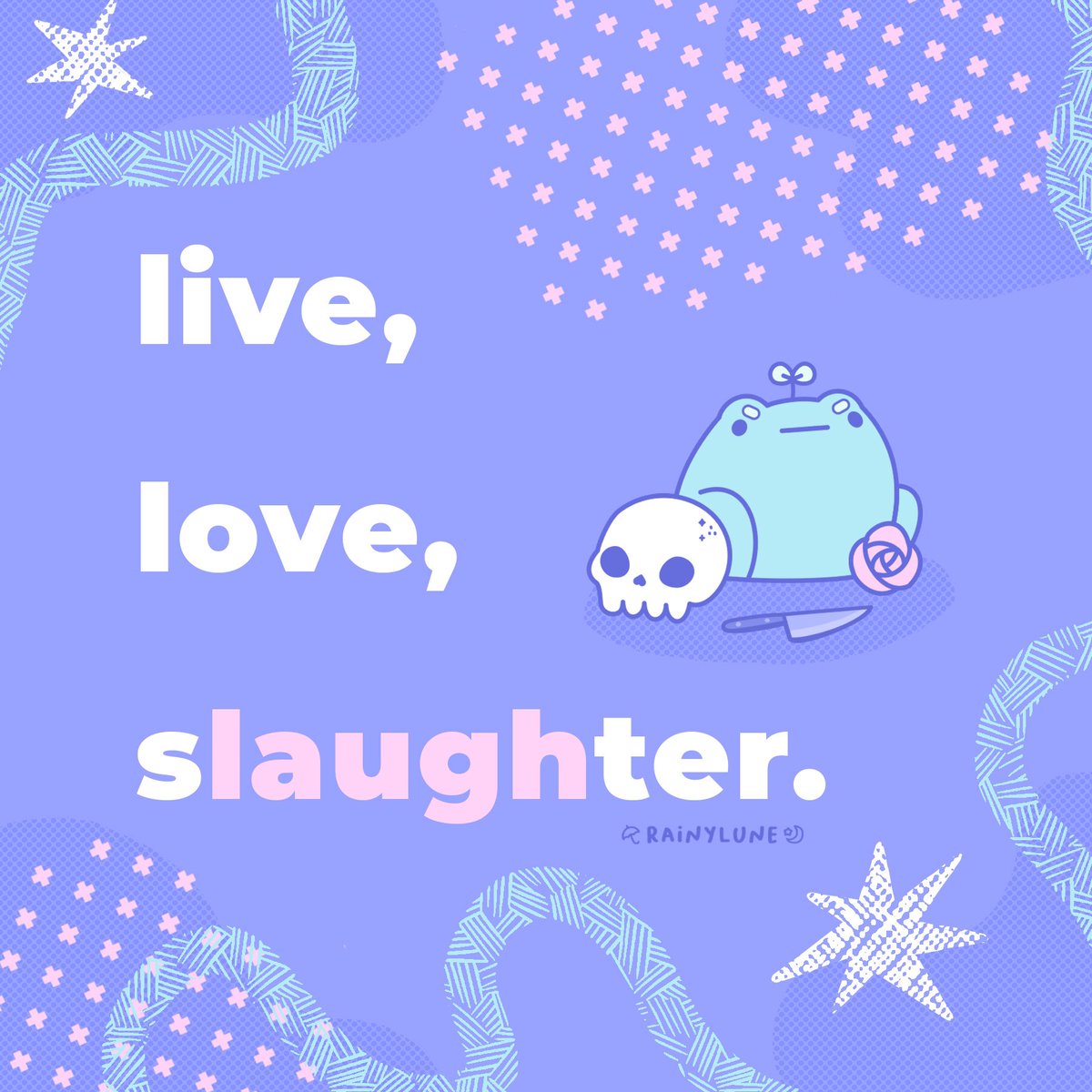 rainylune's tweet photo. inspirational quote of the day! let’s all make a pledge to live our best lives today 🙌 wishing y’all lots of love and slaughter xox 💖😘 https://t.co/69UJN0yGk3