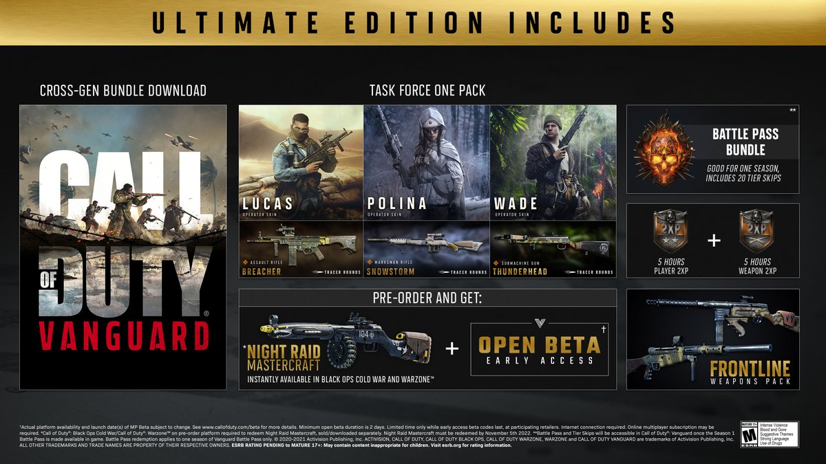 Giving away an Ultimate Edition of Call of Duty Vanguard for PLAYSTATION
RT &amp; Follow to Enter
Thanks to 
<a href="/CallofDuty/">Call of Duty</a>
 for the code! 
Only for North America
Winner picked tomorrow here in the replies!
#Vanguard #CallofDuty