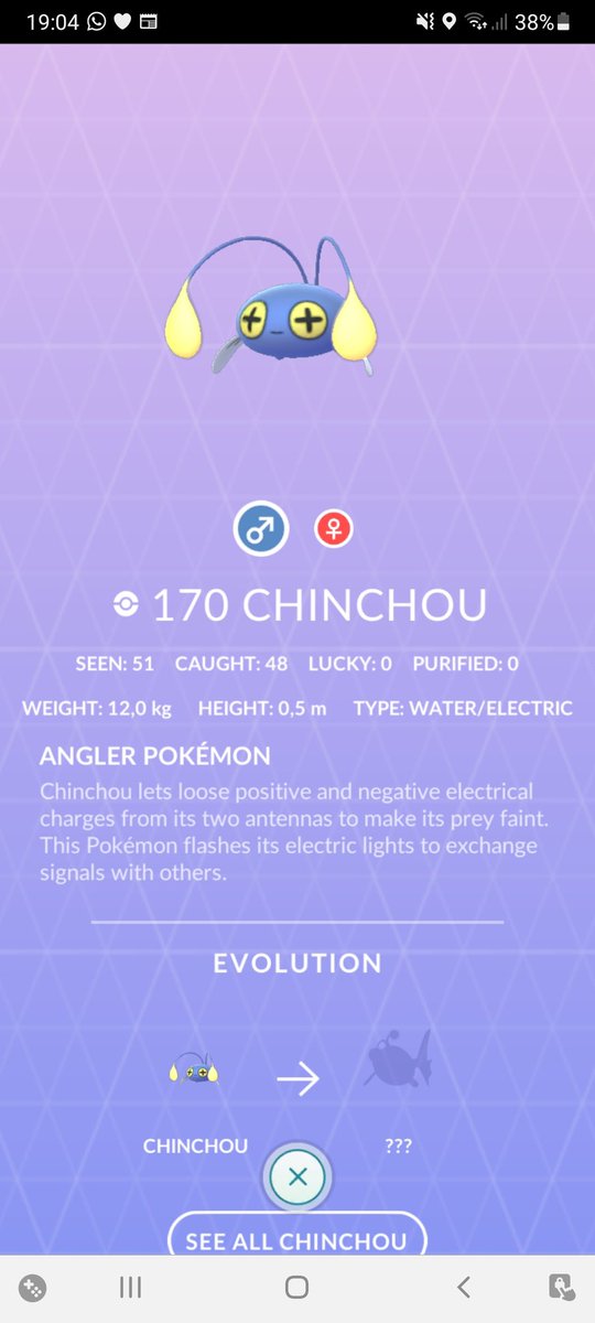 Another #spotlighthour done and no shiny luck... #chinchou #PokemonGO