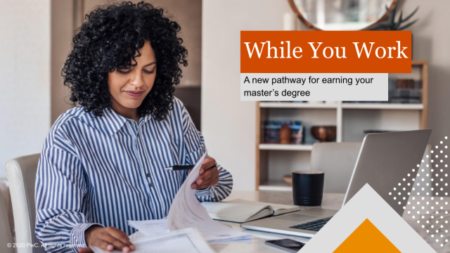 While working at PwC earn a tuition paid, online master’s degree from Northeastern University. Apply now: bit.ly/3bVZ775