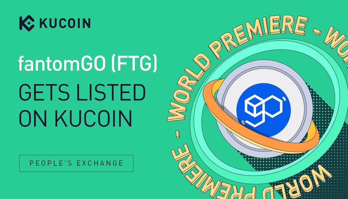 Ongoapp's tweet image. 📢World Premiere Listing📢 $FTG @fantomgo_io
 gets listed on @kucoincom 

💎Pair: FTG/USDT
💎Deposit: now open (network: ERC-20)
💎Trading: 13:00 on Nov 10, 2021 (UTC)
💎Withdrawal: 10:00 on Nov 13, 2021 (UTC)

#KuCoin #ERC20 #CryptocurrencyNews  #fantomGO $FTG #DeFi #Launchpad