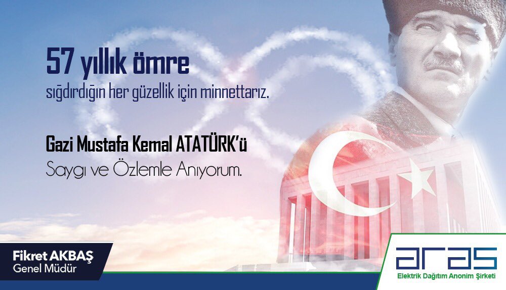 57 yıllık ömre sığdırdığın her güzellik için minnettarız. #10Kasım