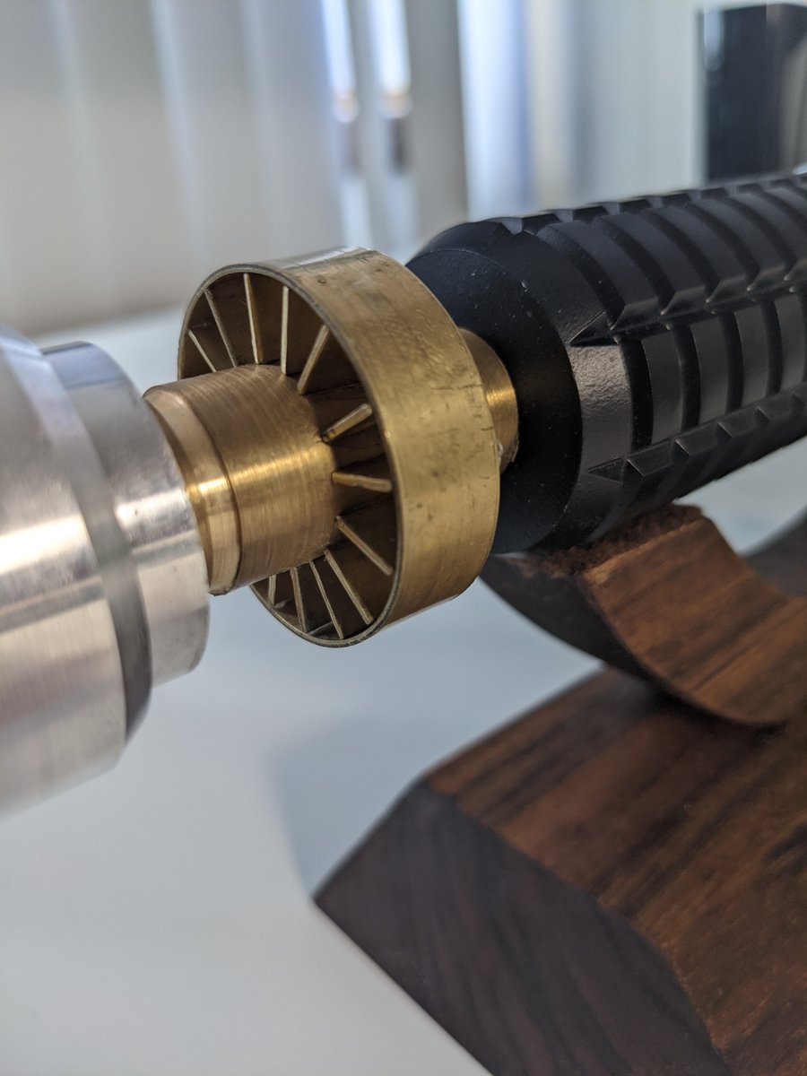 ted_henderson's tweet photo. @donttrythis I made a thing!  Learned machining at the local maker space for this. https://t.co/aTBba0F5wE