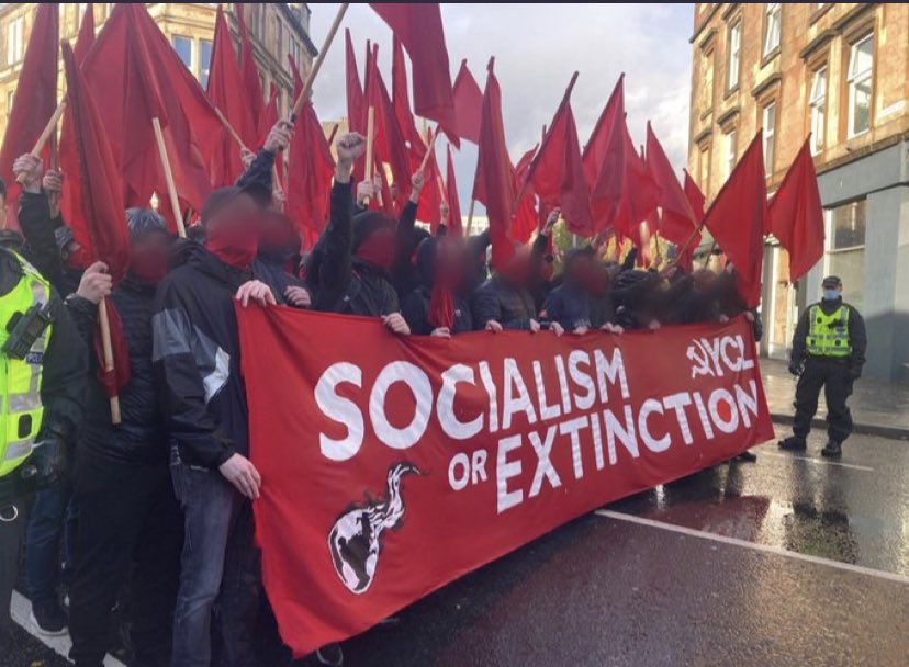 CPBritain's tweet photo. COMMUNIST PARTY RALLY CALL 🚩

membership is rocketing up, with numbers not seen since the early 1980s.🚀 

The world is changing direction. People are taking control. 
You can be part of this process. 
Help us build it✊🚩

Join us:👇
https://t.co/mivOuNniyJ https://t.co/eGtIgBMDHC