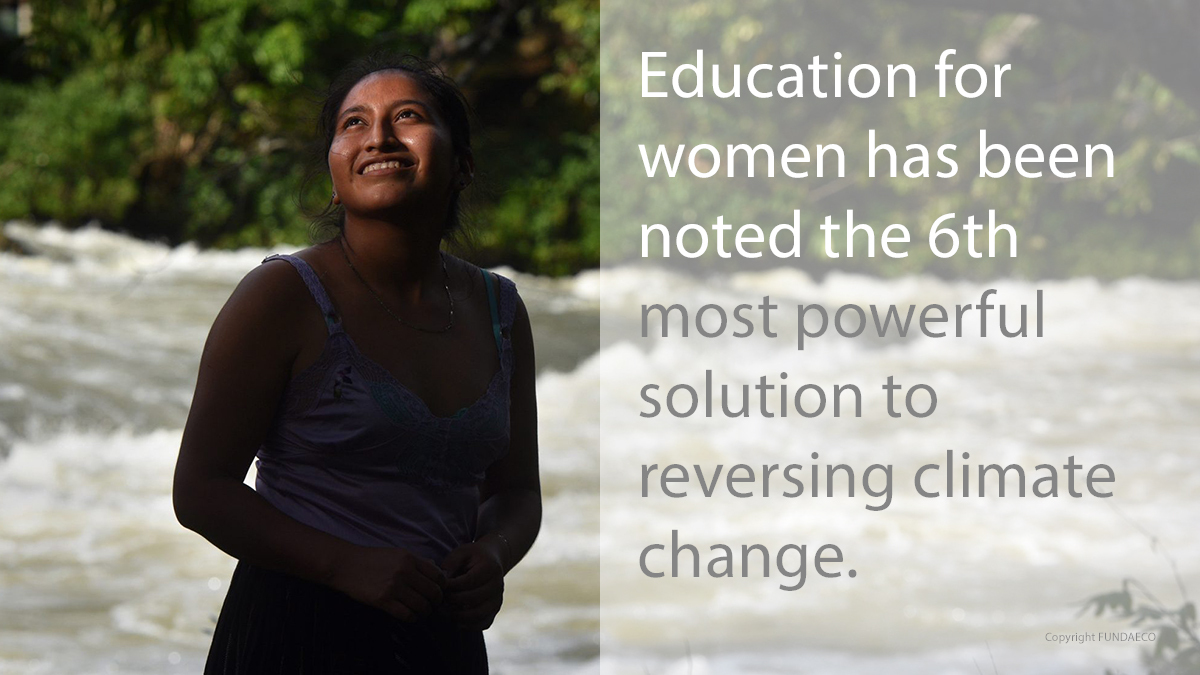Meet Mayrta Pop, one of thousands of Guatemalan girls forced to marry under age 18. Thanks to the <a href="/fundaecoguate/">FUNDAECO</a> scholarship program, she is now a forestry engineer and a positive force for the environment. #RaceToZero #OffsetsForEarth ecosphere.plus/2021/02/11/for…