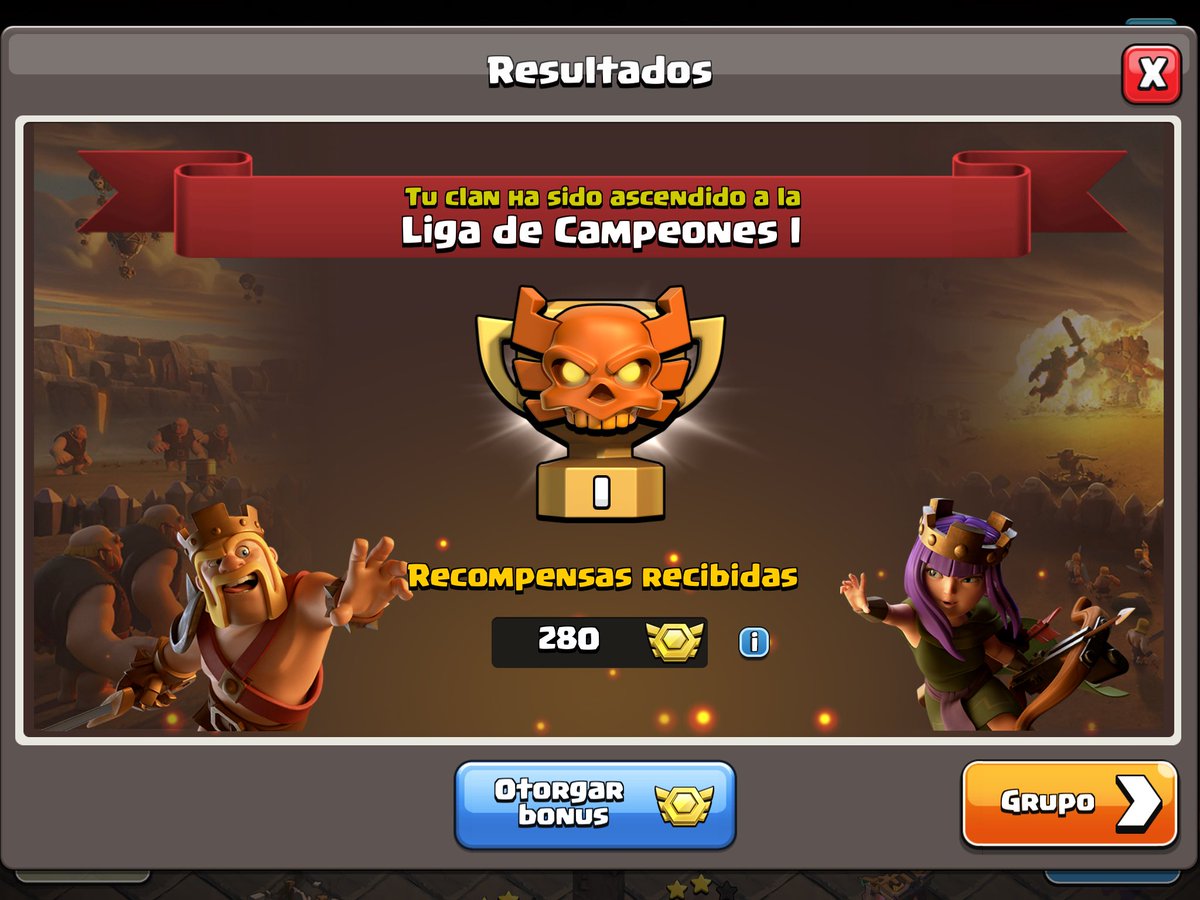 LatamFamily's tweet photo. Felicidades #LatamTeam por lograr el ascenso a campeones 1. Segundo clan ascendido a esta liga 🥰🥳 #GoLatamTeam https://t.co/brj6WqaKOU