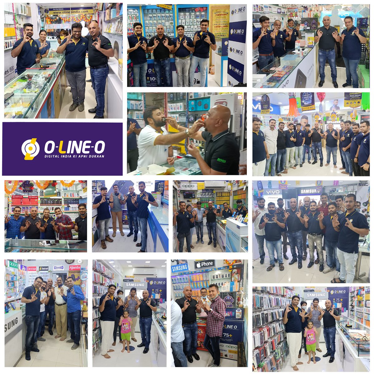 OLineOIndia's tweet photo. Making the aura of festivity shine brighter with shimmers of trust and an unbreakable bond of togetherness!

This ever-growing connection of love &amp; passion makes the perfect example of an outshining beauty of offline retail shopping! 

Come on, India! Let's build Connections. https://t.co/ELDh0kNPvb