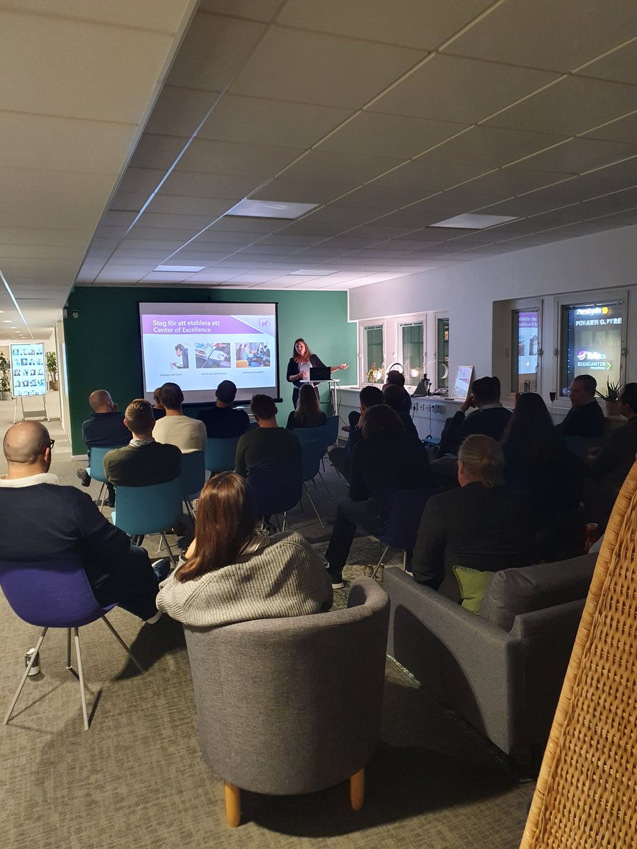 lagerquistsara's tweet image. First post-corona #PowerPlatformCommunitySweden event taking place tonight! 

How we longed for in-person events 😍 #proudfounder