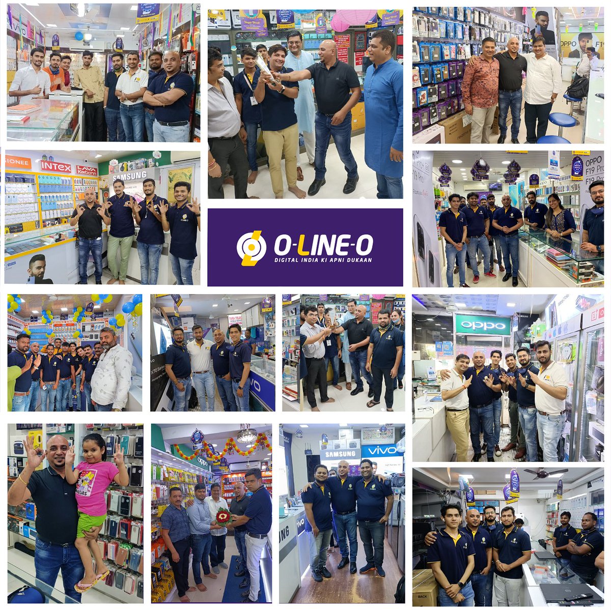 OLineOIndia's tweet photo. Making the aura of festivity shine brighter with shimmers of trust and an unbreakable bond of togetherness!

This ever-growing connection of love &amp; passion makes the perfect example of an outshining beauty of offline retail shopping! 

Come on, India! Let's build Connections. https://t.co/ELDh0kNPvb