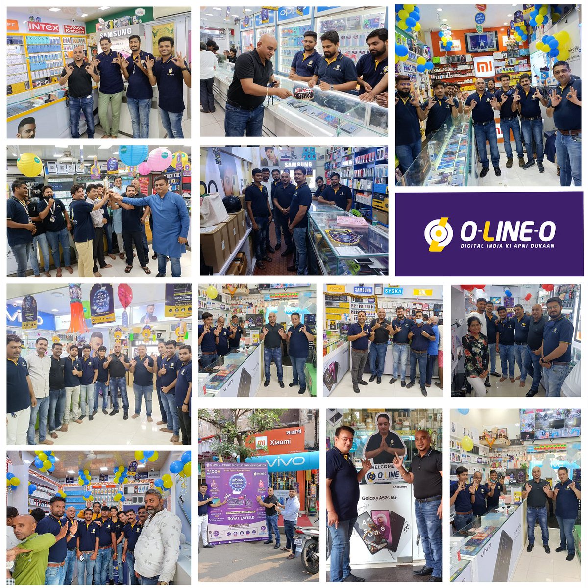 OLineOIndia's tweet photo. Making the aura of festivity shine brighter with shimmers of trust and an unbreakable bond of togetherness!

This ever-growing connection of love &amp; passion makes the perfect example of an outshining beauty of offline retail shopping! 

Come on, India! Let's build Connections. https://t.co/ELDh0kNPvb
