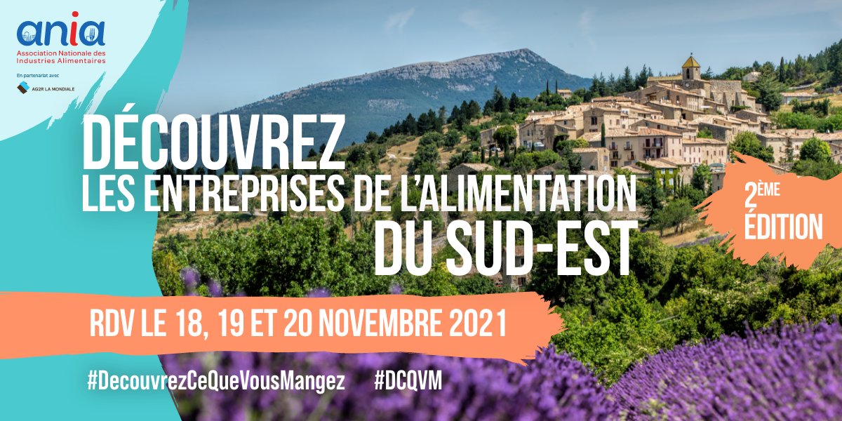 🗓 Carte Noire, Favrichon, Les Comtes de Provence, Prosain, Teil Valtitude, Terre et Mer Production, Brueggen, Jacquet Panification, Maison Raymond, Le Roy Rene et Local en Bocal ouvrent leur porte dans le Sud-Est pour #DécouvrezCeQueVousMangez !

👉 decouvrezcequevousmangez.fr