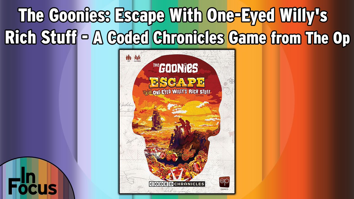 BoardGameGeek's tweet photo. Check out "The Goonies: Escape With One-Eyed Willy's Rich Stuff – A Coded Chronicles Game" - In Focus! by @bamboozlebros & @SenFoongLim and from @TheOpGames This episode is presented by Mick Murphy and sponsored by The Op.—Lincoln #BGGInFocus #Goonies https://t.co/pL9ZbWJPQk https://t.co/nZuRKSL1ut