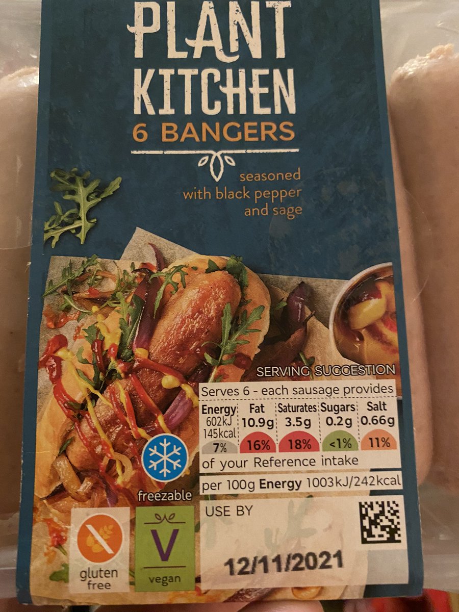 cggf18's tweet photo. Bangers and mash for dinner , from @marksandspencer #glutenfree #vegan #garlicfree not had sausage &amp; mash for a while looking forward to my dinner tonight https://t.co/jGqCf0DlQM